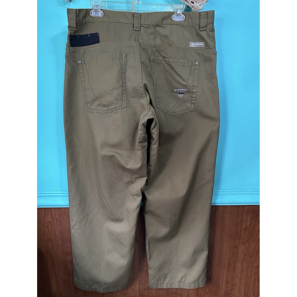 COLUMBIA PHG 20GA Hunting Pants Men's 36 x 28 Heavy Duty 100%‎ Cotton Flat Front - Picture 3 of 8